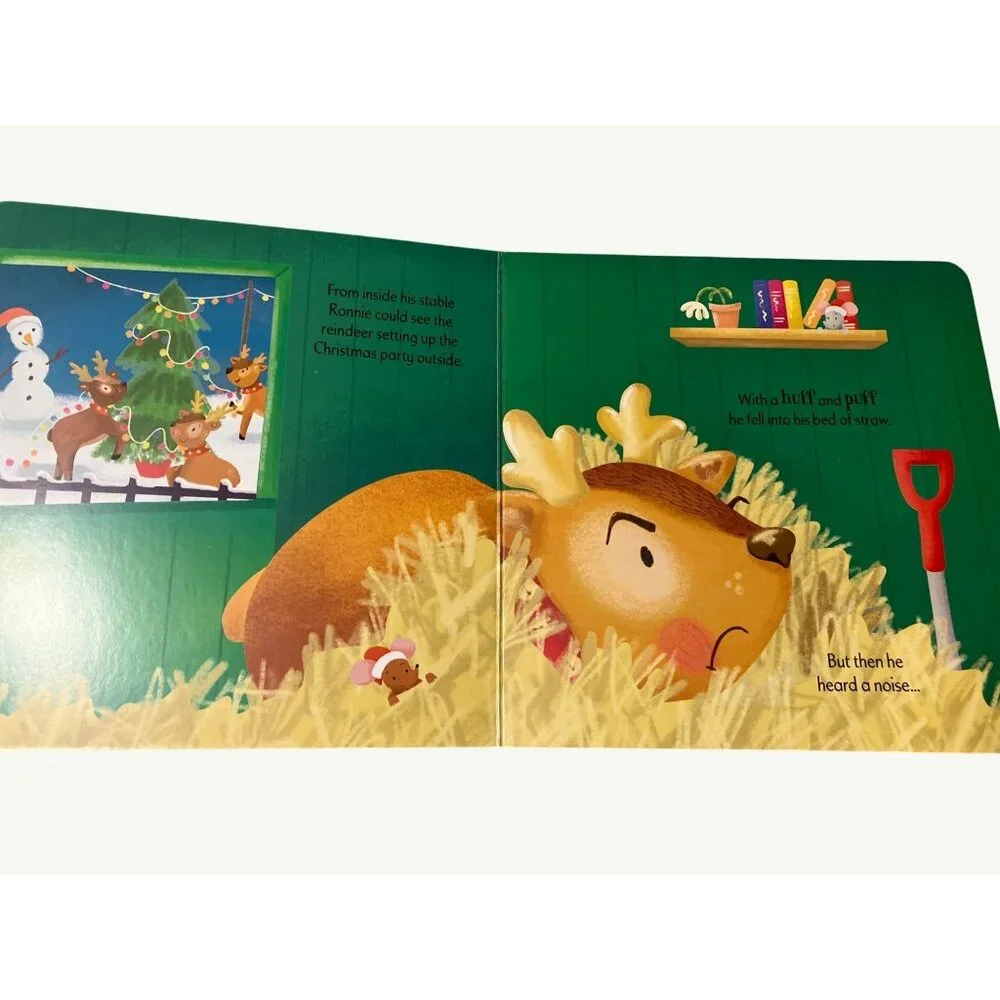 Santa's Elf & The Grumpy Reindeer Children's Board Books Bundle